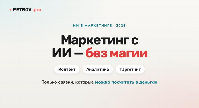 ИИ в маркетинге 2026: контент, аналитика и таргетинг без магии