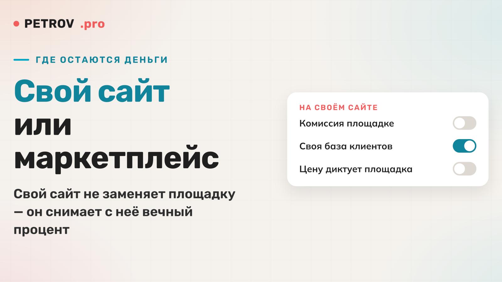 Свой сайт или маркетплейс: где остаются деньги в 2026