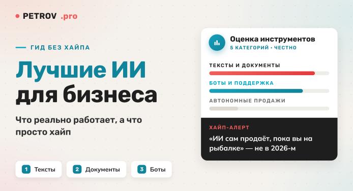 Лучшие ИИ для бизнеса в 2026: что реально работает, а что хайп